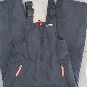 Champion Grey Snow Overall Bibs